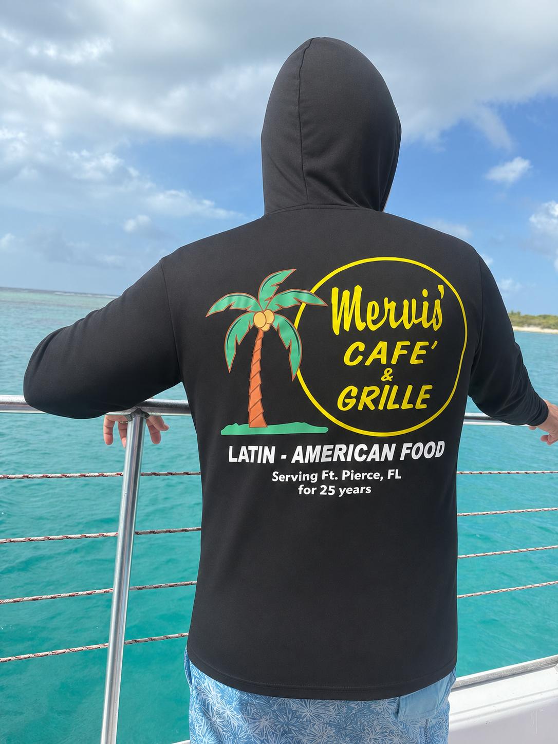 Mervis’ Cafe Long Sleeve Shirt with Hoodie